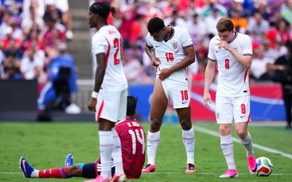 Gol perdido em Inglaterra x Costa Rica choca ingleses: 'Não dá'