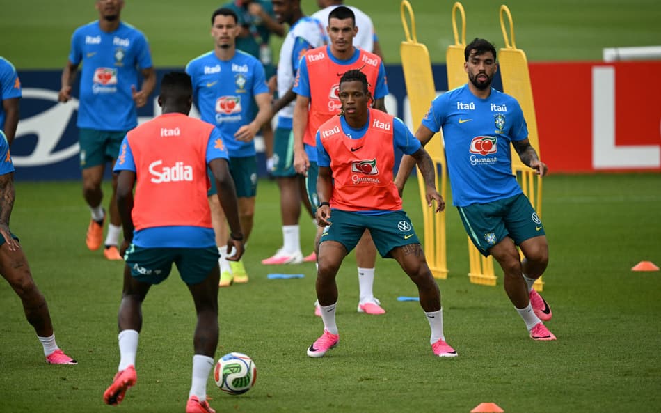 Treino da seleção brasileira nos Estados Unidos