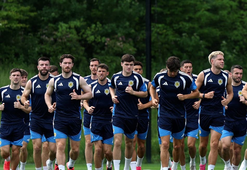 Seleção da Escócia se preparando para a estreia na Copa do Mundo 2026 (Crédito: Mattia Ozbot / GETTY IMAGES NORTH AMERICA / Getty Images via AFP)