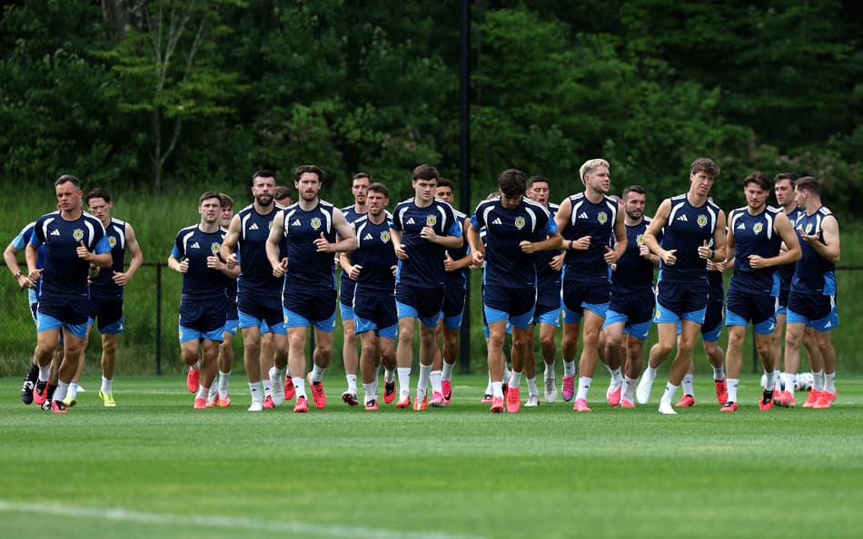 Seleção da Escócia se preparando para a estreia na Copa do Mundo 2026 (Crédito: Mattia Ozbot / GETTY IMAGES NORTH AMERICA / Getty Images via AFP)