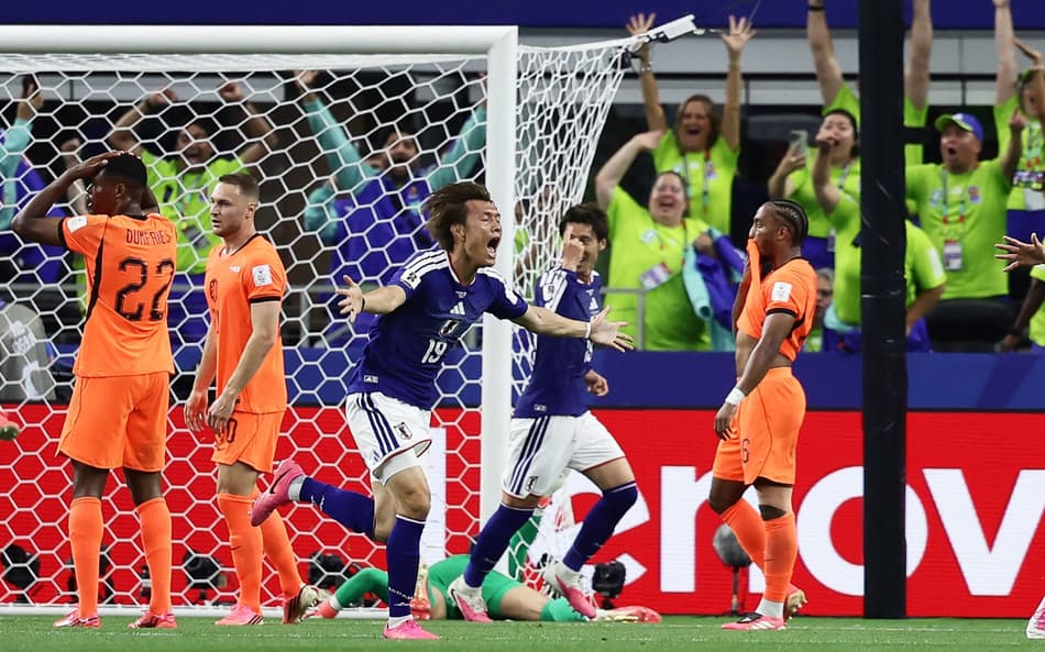 Kamada salva o Japão no fim, e seleção asiática busca empate heroico diante da Holanda (Foto: Aric Becker / AFP)