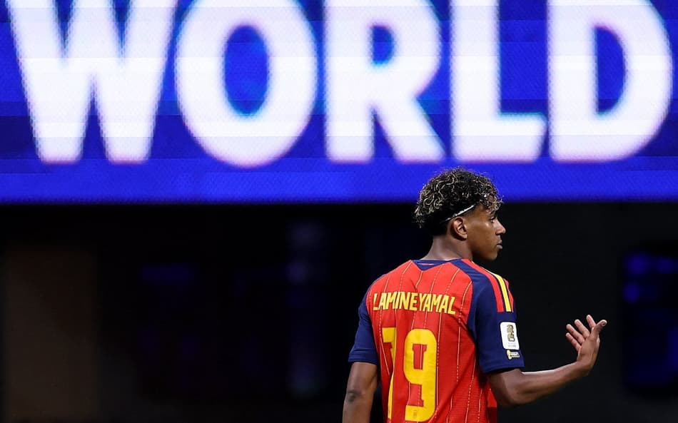 Espanha de Lamine Yamal estreou com empate na Copa do Mundo (Foto: Buda Mendes/Getty Images/AFP)