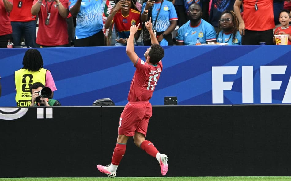 João Neves fez único gol da seleção portuguesa na estreia da Copa do Mundo de 2026 (Foto: RONALDO SCHEMIDT / AFP)