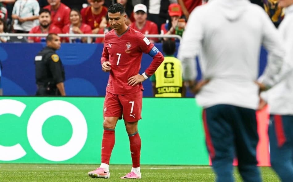 Cristiano Ronaldo após empate de Portugal com RD Congo na estreia da Copa do Mundo (Foto: RONALDO SCHEMIDT / AFP)