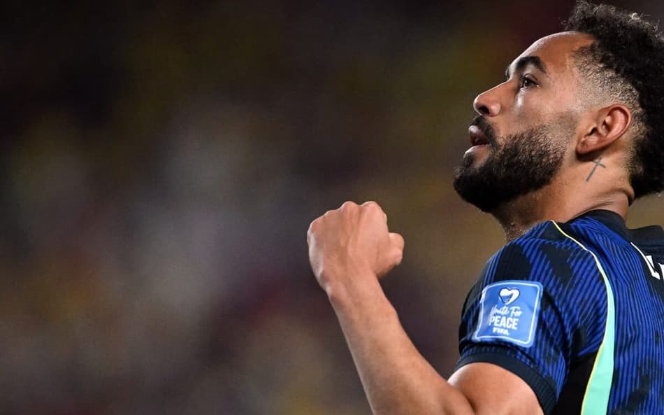 Matheus Cunha foi autor de 2 gols de 3 da Seleção Brasileira sobre o Haiti. (Foto: Mauro PIMENTEL / AFP)