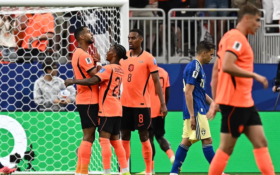 Cody Gakpo, do Liverpool e da Holanda, entra na mira do Tottenham (Foto: Paul Ellis/AFP)
