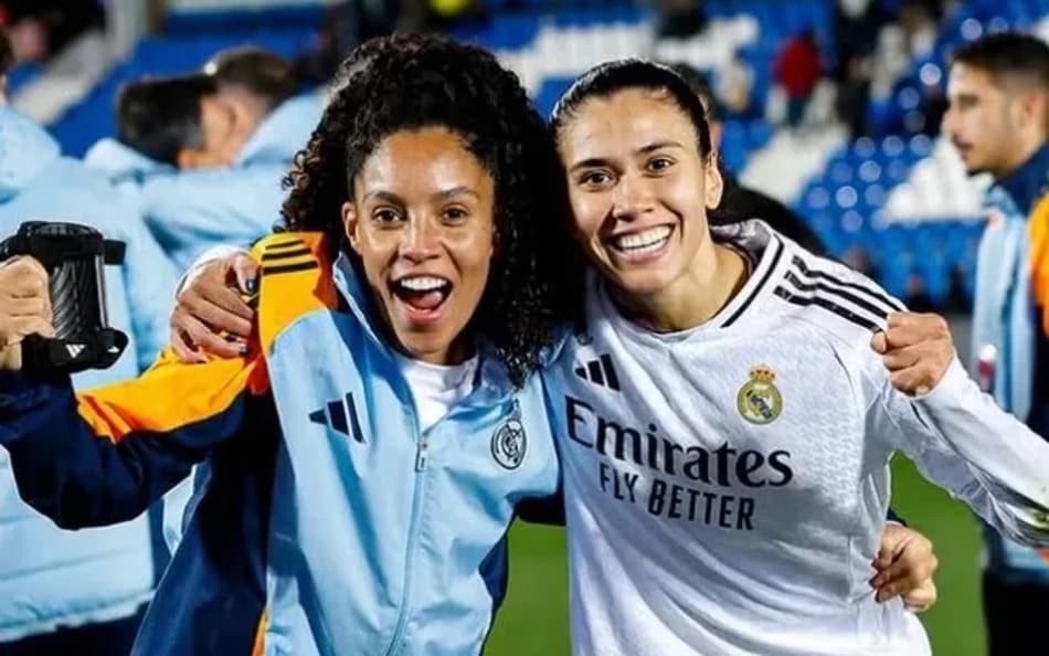 As brasileiras Yasmim e Antônia atuaram juntas no Real Madrid. (Reprodução/internet)