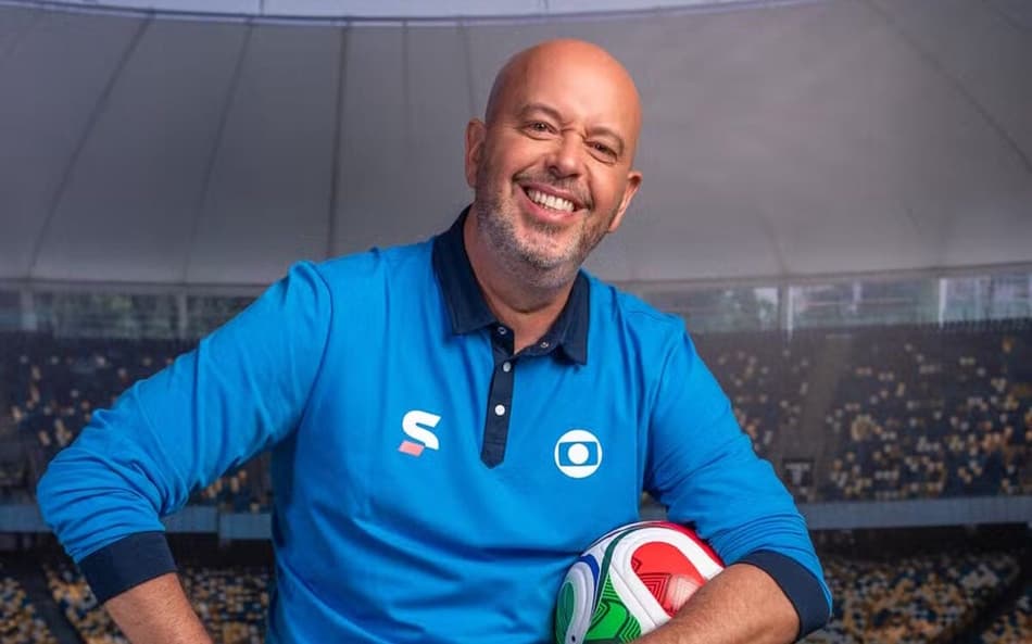 O jornalista passou mal durante o ao vivo na TV Globo. (Foto: Reprodução/Globo)