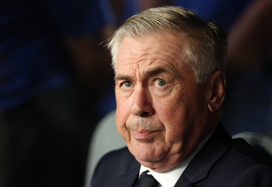 Ancelotti durante Brasil x Haiti