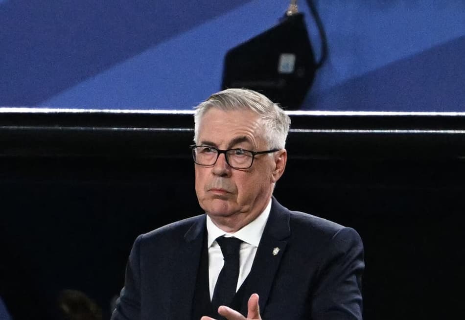 Ancelotti durante Brasil x Haiti