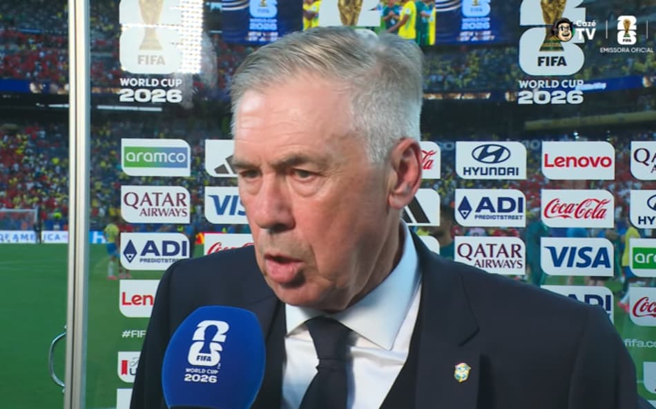 Ancelotti em entrevista pós Brasil 1 x 1 Marrocos