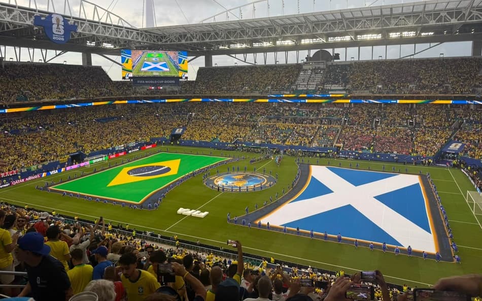 Brasil x Escócia - terceira rodada da fase de grupos da Copa do Mundo