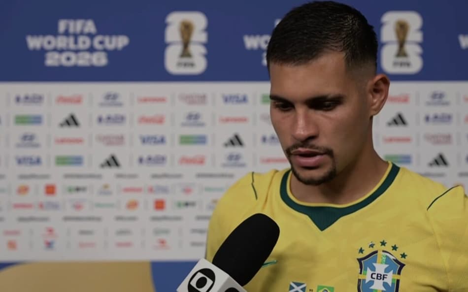 Bruno Guimarães após Brasil x Escócia