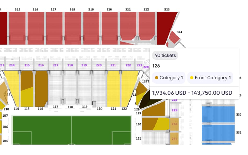 Preço de ingresso para Brasil x Escócia em site oficial de revenda da Fifa chega a R$ 743 mil (Reprodução)