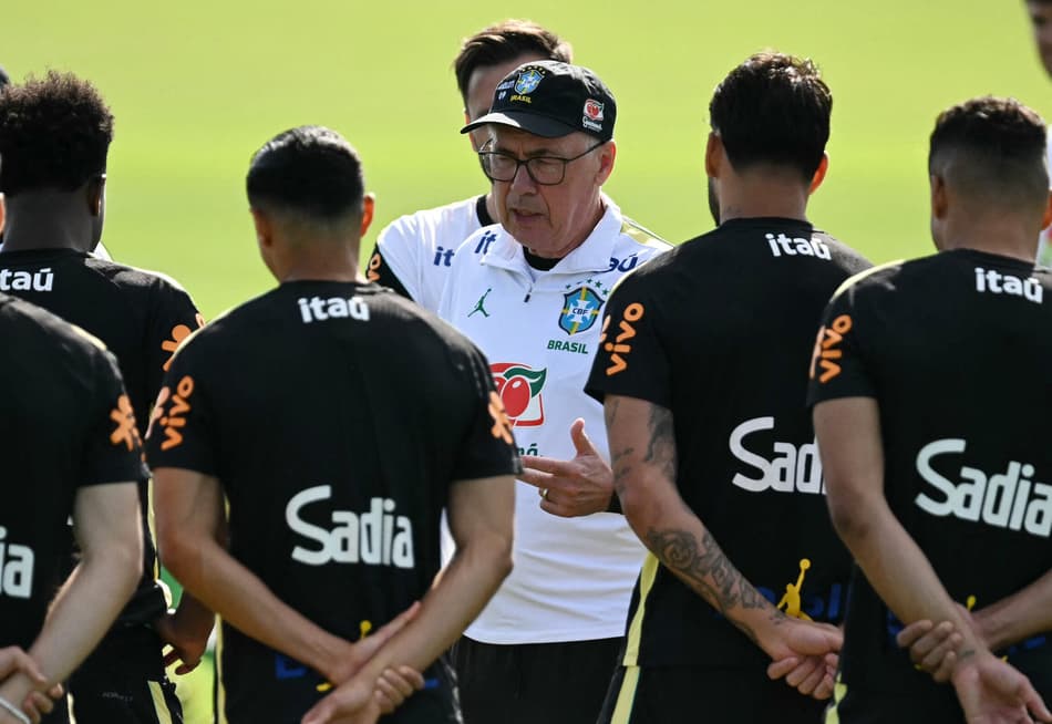 Carlo Ancelotti confirma mudanças na Seleção Brasileira para enfrentar o Haiti