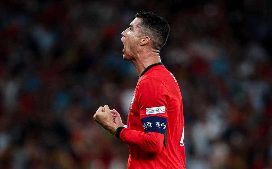 Cristiano Ronaldo na partida de Portugal e Escócia pela fase de Grupos da Liga das Nações 2024 (Foto: FPF)