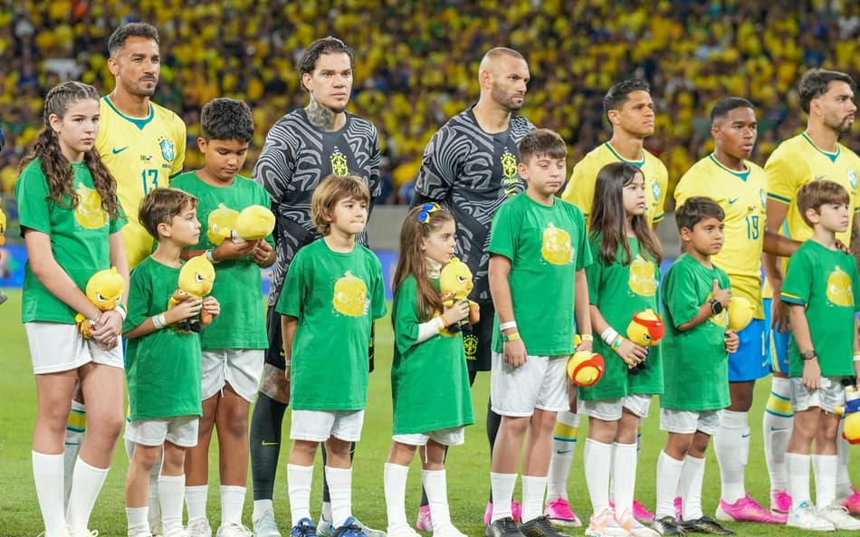 Ederson e Weverton em amistoso entre Brasilo x Panamá no Maracanã - Seleção Brasileira
