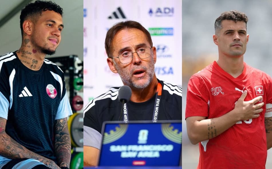 Edmilson Junior, Lopetegui, Xhaka (Fotos AFP)