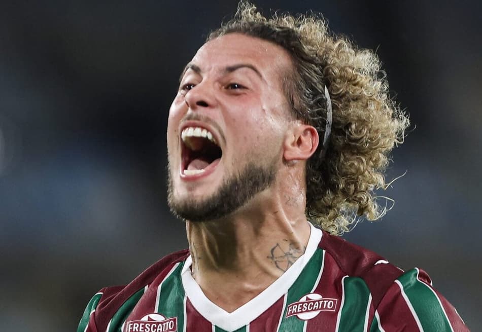 Guga em ação pelo Fluminense na Libertadores