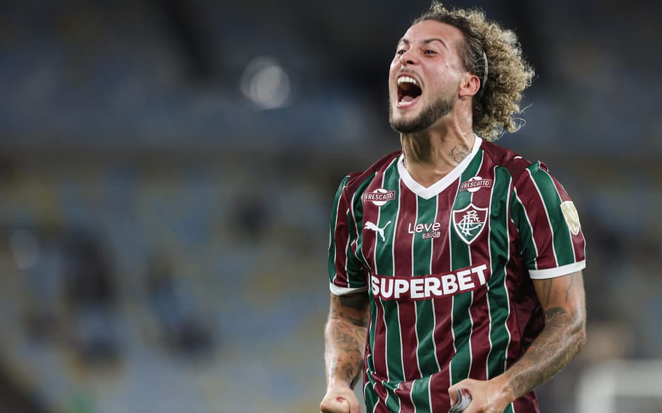 Guga em ação pelo Fluminense na Libertadores