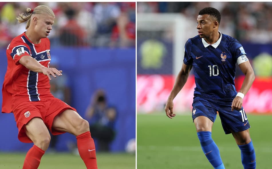 Haaland e Mbappé em ação na Copa do Mundo 2026