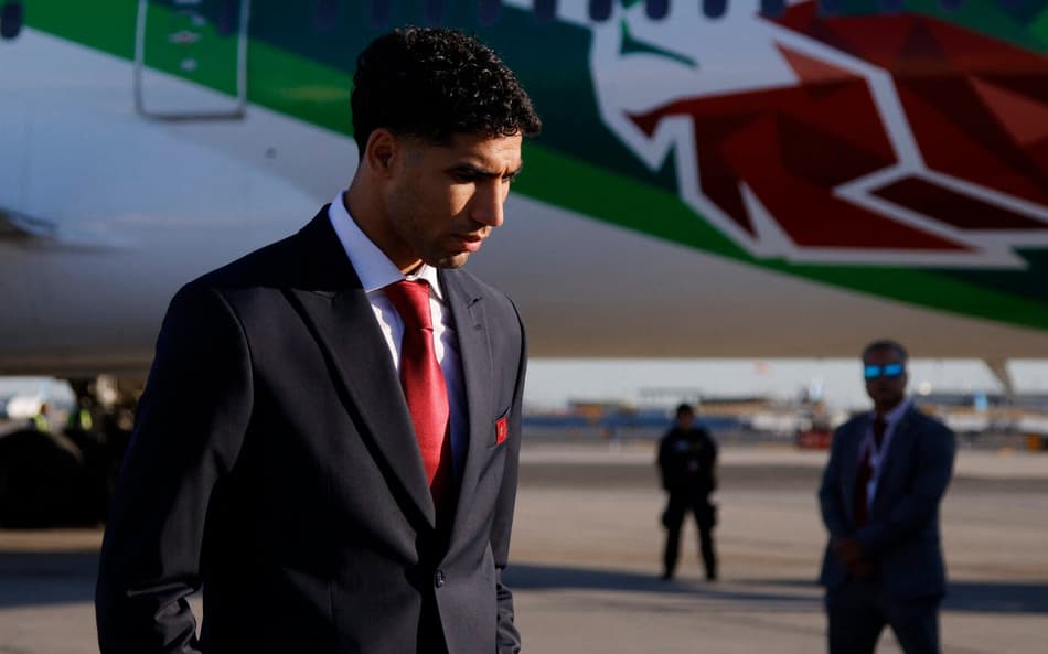 Hakimi, destaque da seleção do Marrocos (Foto: Leonardo MUNOZ/AFP)
