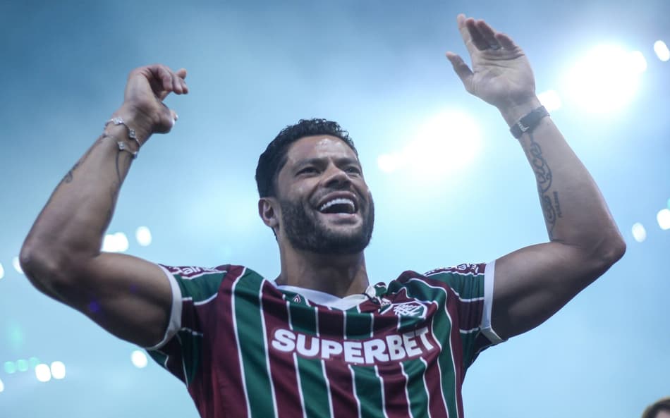 Hulk na apresentação ao Fluminense no Maracanã