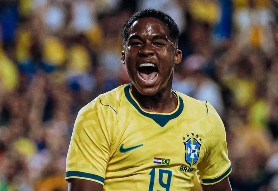 Endrick está na pré-lista da Seleção Brasileira.
