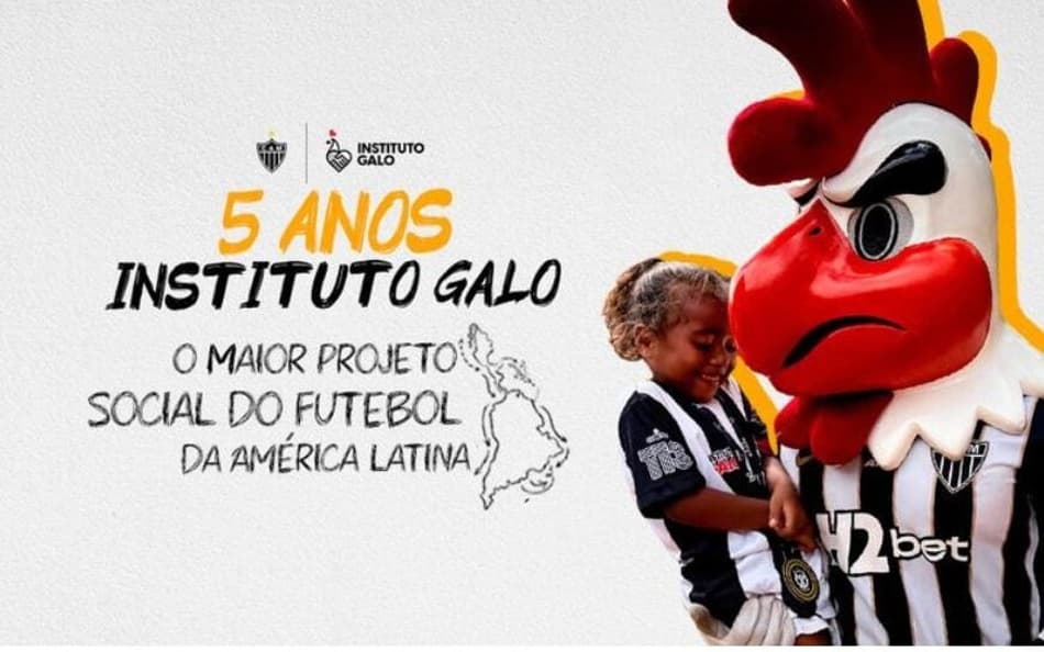 Maior projeto social do futebol da América, Instituto Galo celebra cinco anos e 800 mil impactados