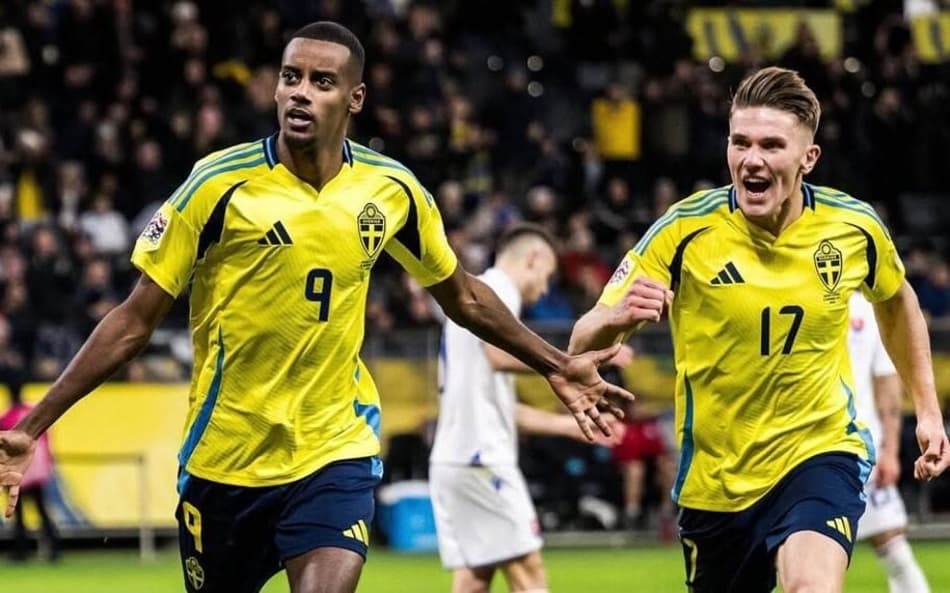 Isak e Gyökeres: Conheça a dupla de R$ 1,5 bilhão que comanda a Suécia na Copa