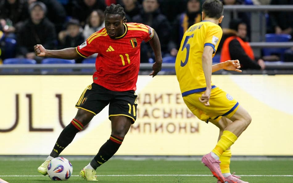 Jérémy Doku está em sua segunda Copa do Mundo (Foto: Stanislav Filippov/AFP)