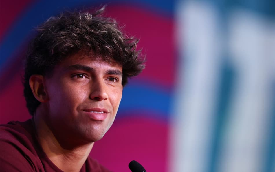 João Felix em coletiva da seleção portuguesa