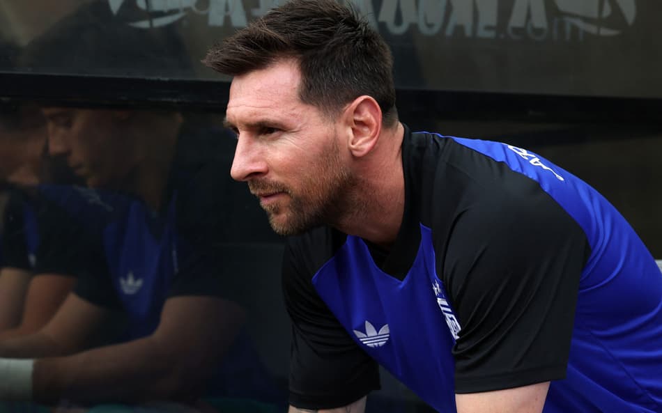 Lionel Messi antes do amistoso entre Argentina e Honduras