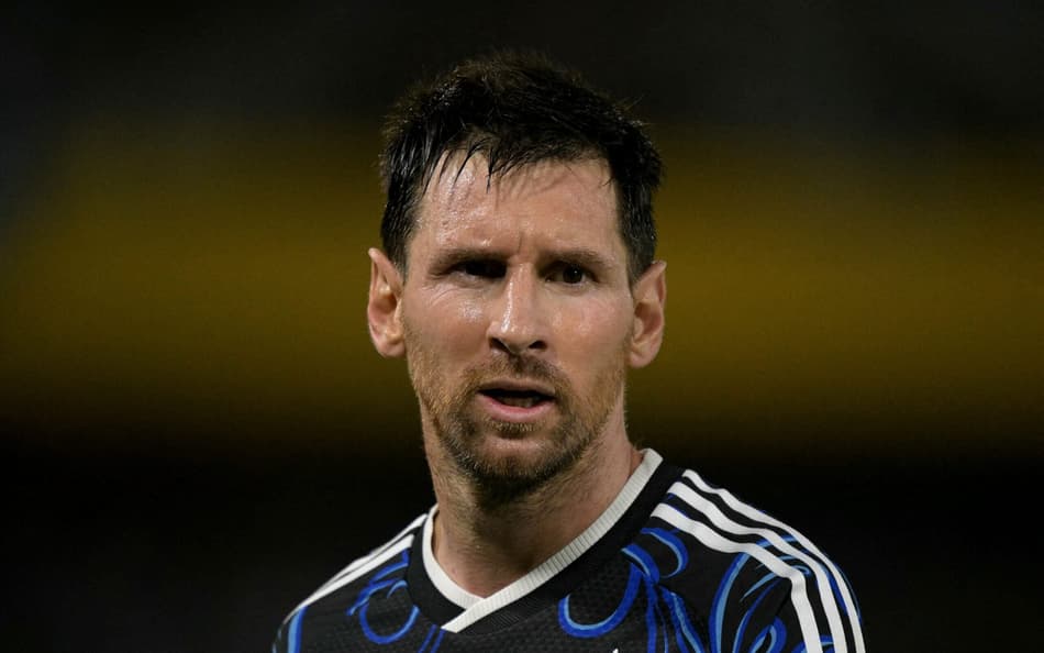 Lionel Messi em ação pela Argentina.