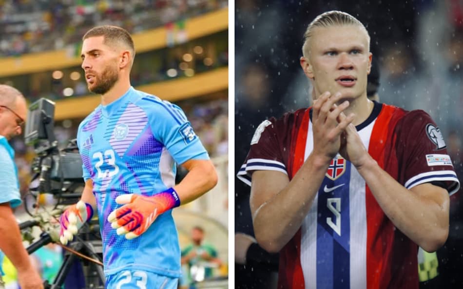 Luca Zidane e Haaland pelas suas respectivas seleções (Foto: Reprodução)