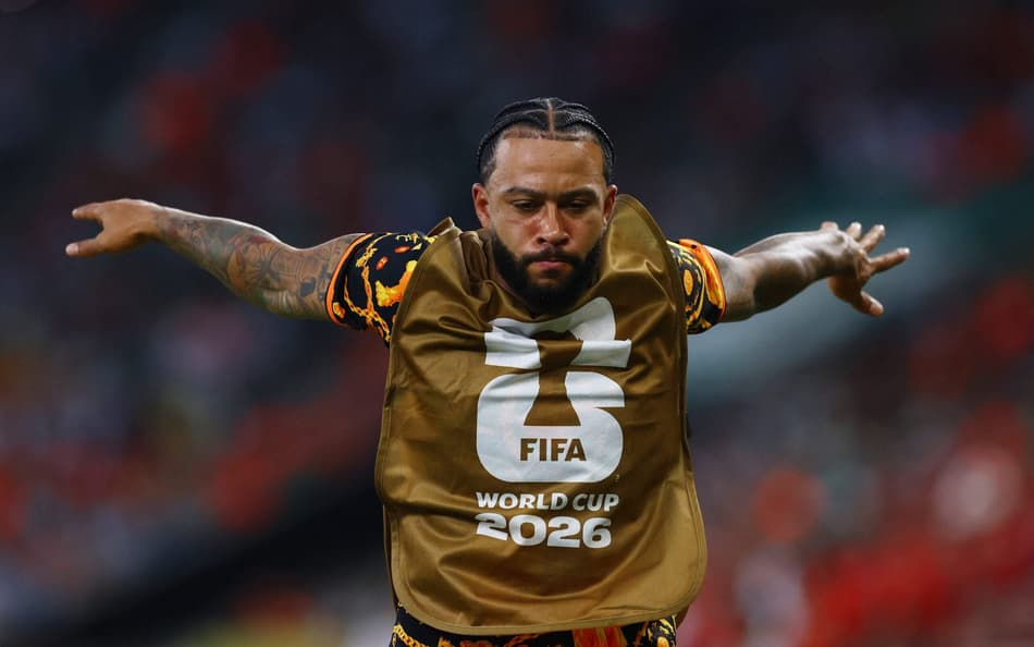 Memphis Depay, do Corinthians, na eliminação da Holanda