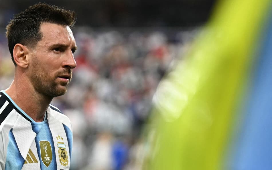 Messi em ação na vitória da Argentina sobre a Áustria, na Copa do Mundo