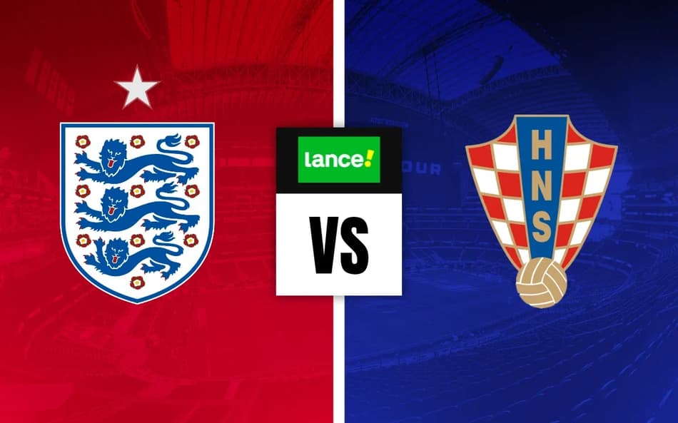 Escudos de Inglaterra e Croácia para Palpites na Copa do Mundo