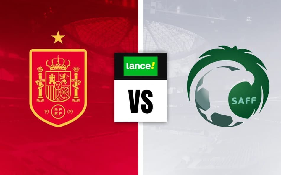 Escudos de Espanha e Arábia Saudita para Palpites na Copa do Mundo