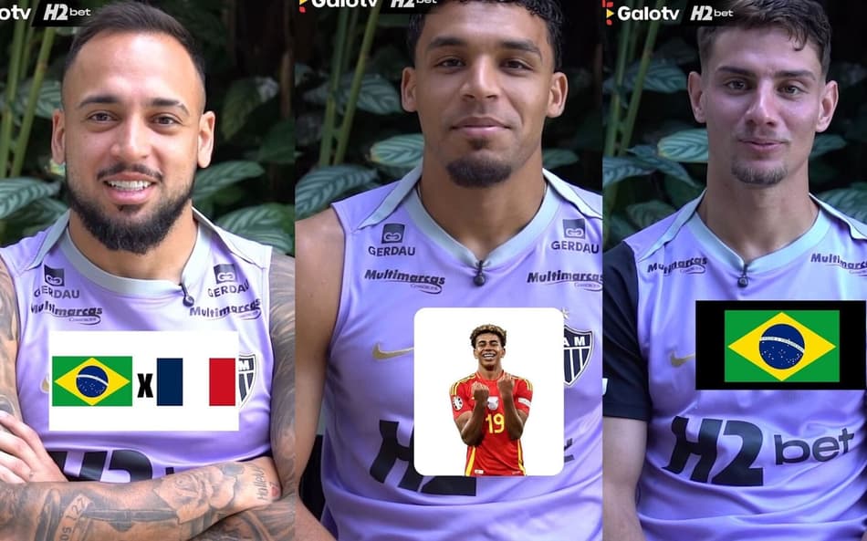Palpites copa jogadores do Atlético (Reprodução Atlético)