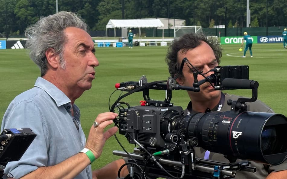 Paolo Sorrentino no treinamento da Seleção Brasileira (Foto: Marcio Iannacca/Lance!)