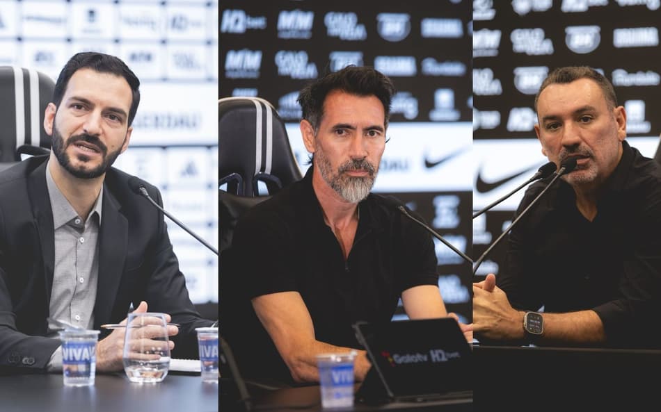 Pedro Daniel, Eduardo Domínguez e Guilherme Alves (Fotos: Pedro Souza / Atlético)