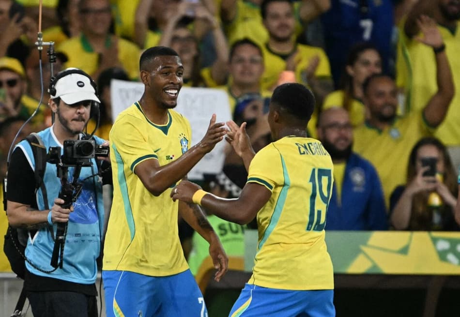 Rayan, Endrick e Igor Thiago em Brasl x Panamá