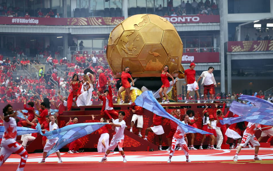 Segunda cerimônia de abertura da Copa do Mundo no Canadá