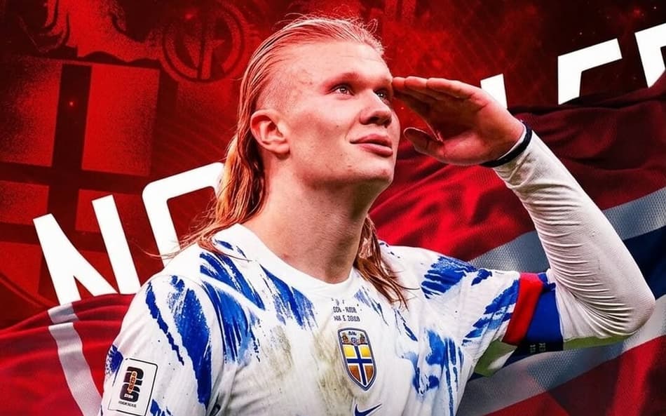 Na Copa, Haaland usará outro nome na camisa da Noruega; entenda