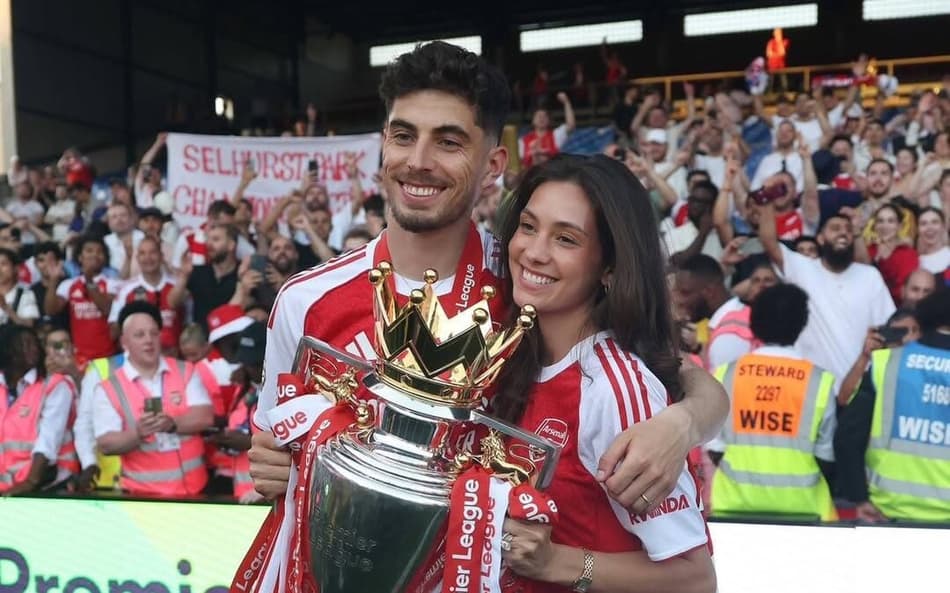 Kai Havertz é casado com Sophia Weber (Foto: Reprodução/ Instgram)