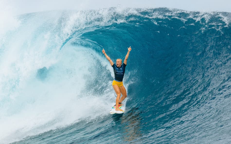 Tati Weston-Webb em ação na WSL (Foto: Matt Dunbar/World Surf League)
