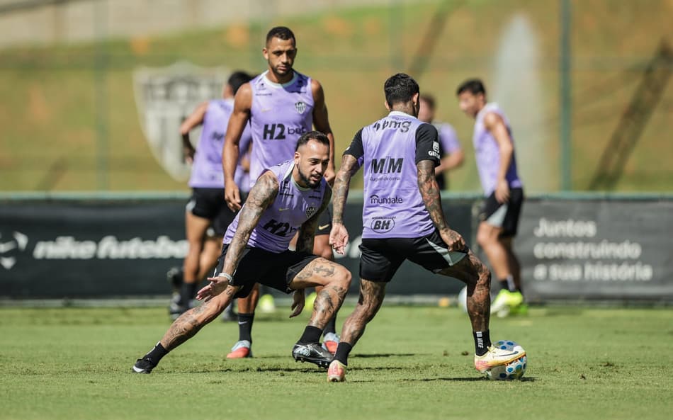 Treinamento preparação para enfrentar o Athletico-PR (Foto: Paulo Henrique França / Atlético