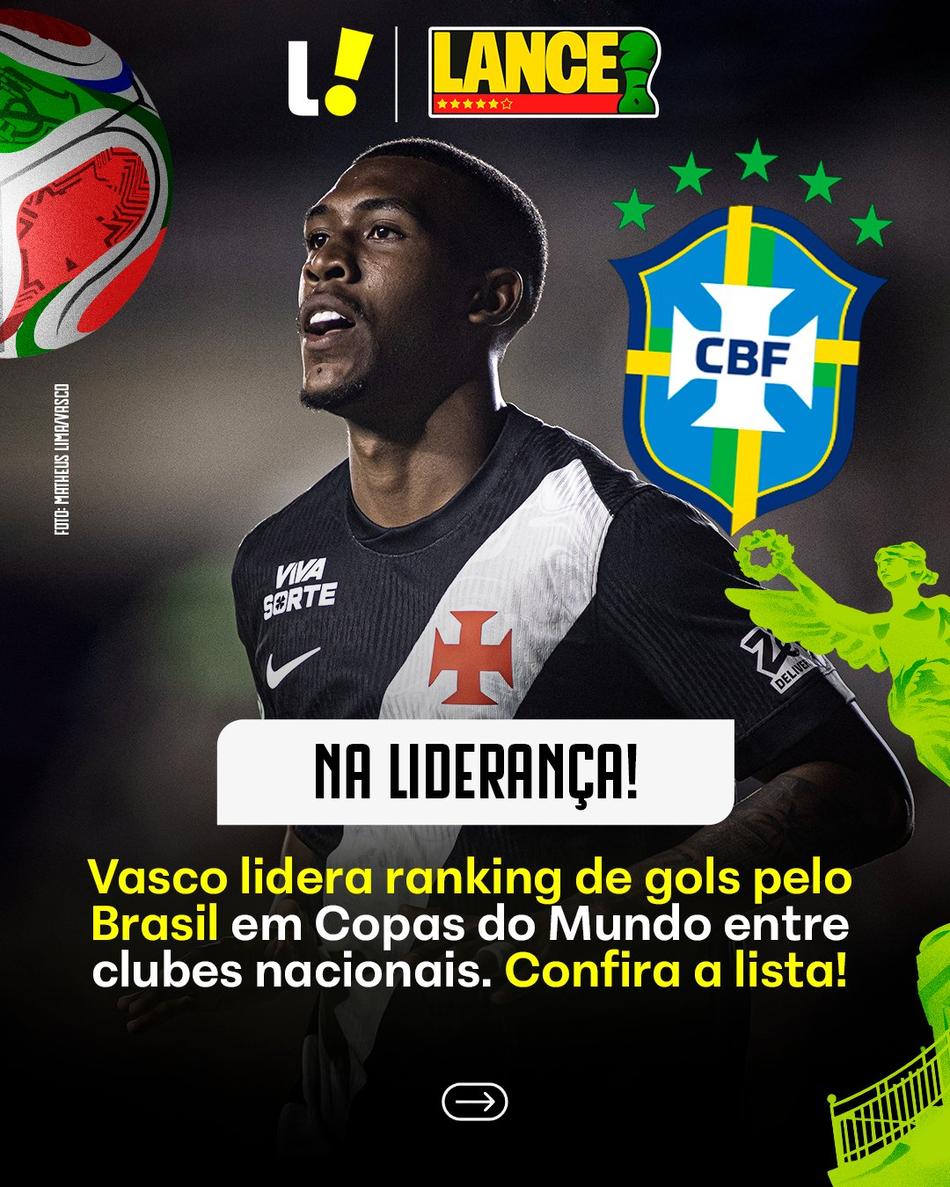 Vasco é o clube brasileiro com mais gols em Copa do Mundo
