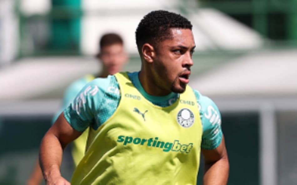 Vitor Roque, centroavante do Palmeiras